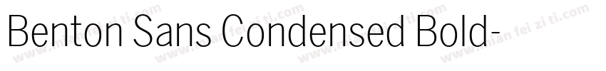 Benton Sans Condensed Bold字体转换